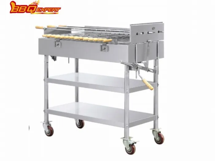 Luksuzni kuhinjski električni BBQ Rotisserie Crypus Rotisserie iz nerjavečega jekla za žar